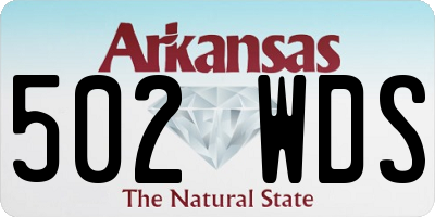 AR license plate 502WDS