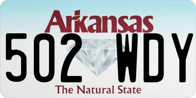 AR license plate 502WDY