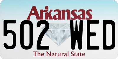 AR license plate 502WED