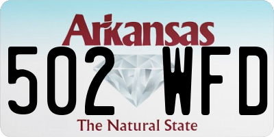 AR license plate 502WFD