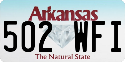 AR license plate 502WFI