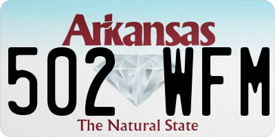 AR license plate 502WFM