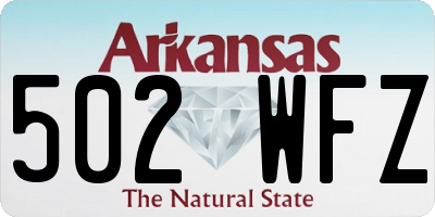 AR license plate 502WFZ