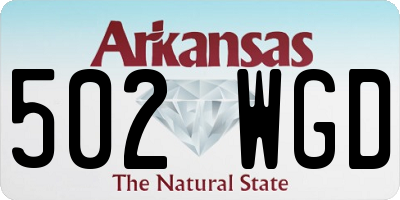 AR license plate 502WGD