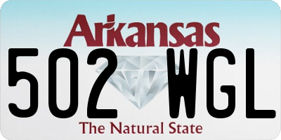 AR license plate 502WGL