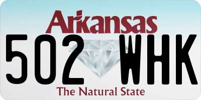 AR license plate 502WHK