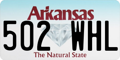 AR license plate 502WHL