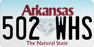 AR license plate 502WHS