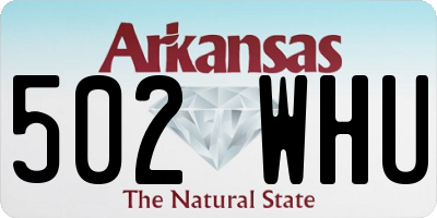 AR license plate 502WHU
