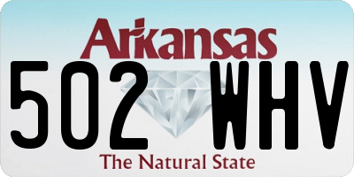AR license plate 502WHV