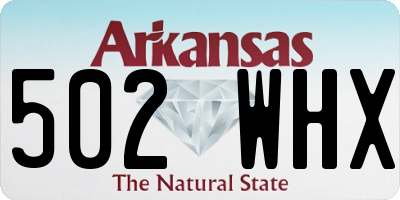 AR license plate 502WHX