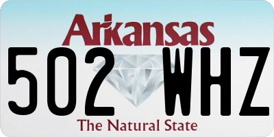 AR license plate 502WHZ