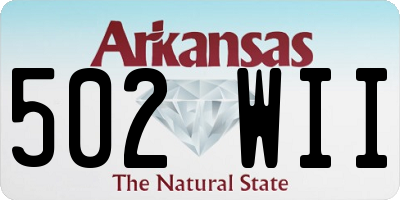 AR license plate 502WII