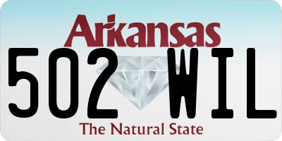 AR license plate 502WIL