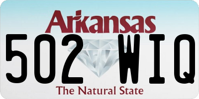 AR license plate 502WIQ