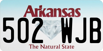 AR license plate 502WJB