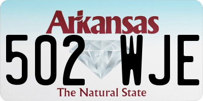 AR license plate 502WJE