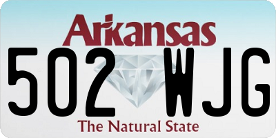 AR license plate 502WJG