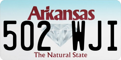 AR license plate 502WJI