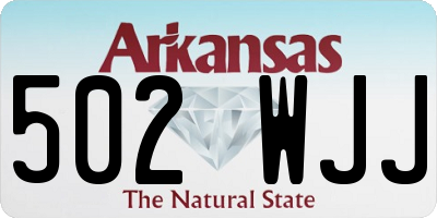 AR license plate 502WJJ
