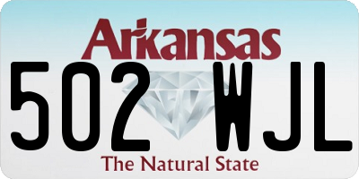 AR license plate 502WJL