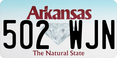 AR license plate 502WJN