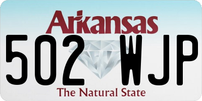 AR license plate 502WJP