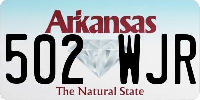 AR license plate 502WJR