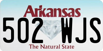 AR license plate 502WJS