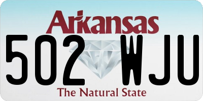 AR license plate 502WJU