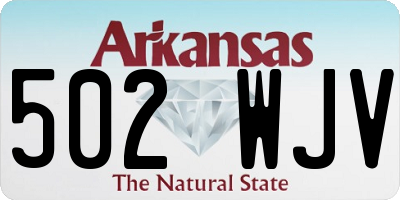AR license plate 502WJV