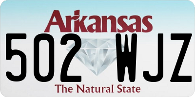 AR license plate 502WJZ