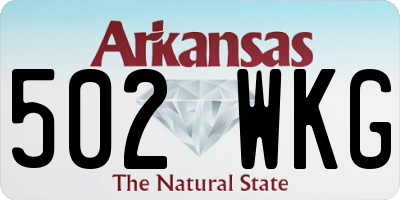 AR license plate 502WKG