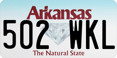 AR license plate 502WKL