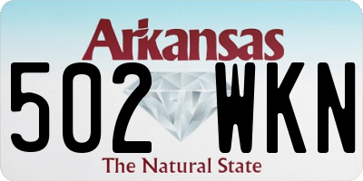 AR license plate 502WKN