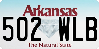AR license plate 502WLB