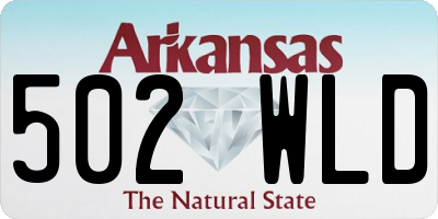 AR license plate 502WLD