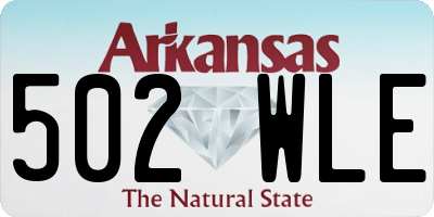 AR license plate 502WLE