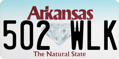 AR license plate 502WLK