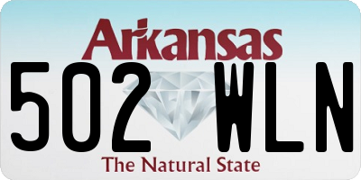 AR license plate 502WLN