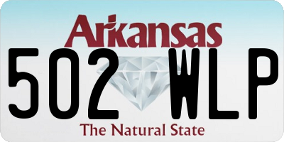 AR license plate 502WLP