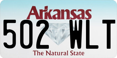 AR license plate 502WLT