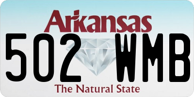 AR license plate 502WMB