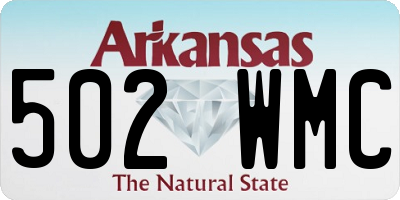 AR license plate 502WMC