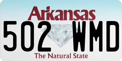 AR license plate 502WMD
