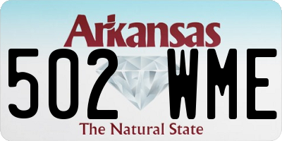 AR license plate 502WME
