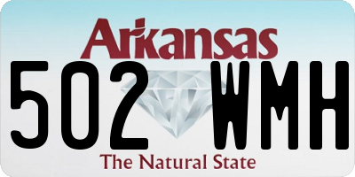 AR license plate 502WMH