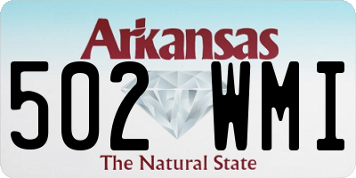 AR license plate 502WMI