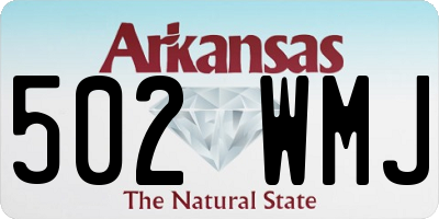 AR license plate 502WMJ