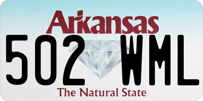 AR license plate 502WML
